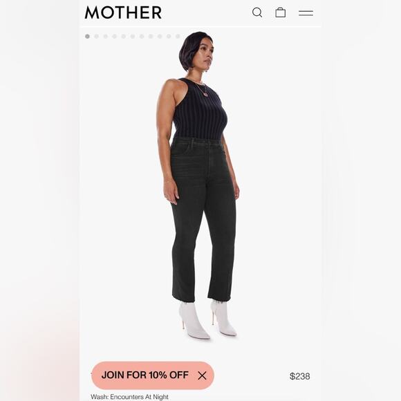 NWT MOTHER The Hustler‎ Ankle Fray Encounters At Night size 32 - Picture 1 of 14
